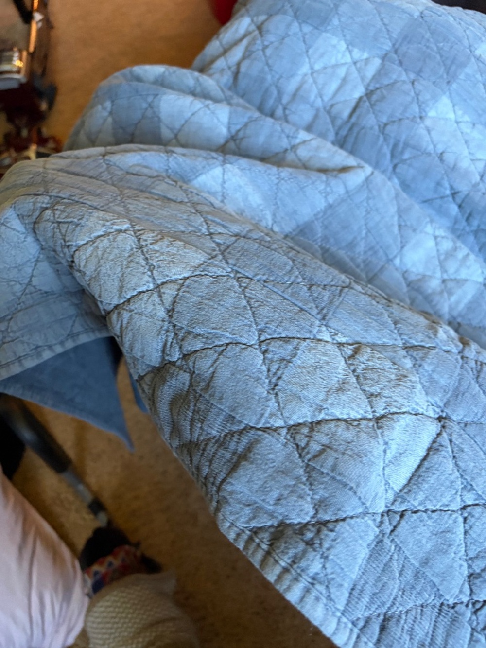 Hardly used Brooks Brothers lightweight Chambray quilt